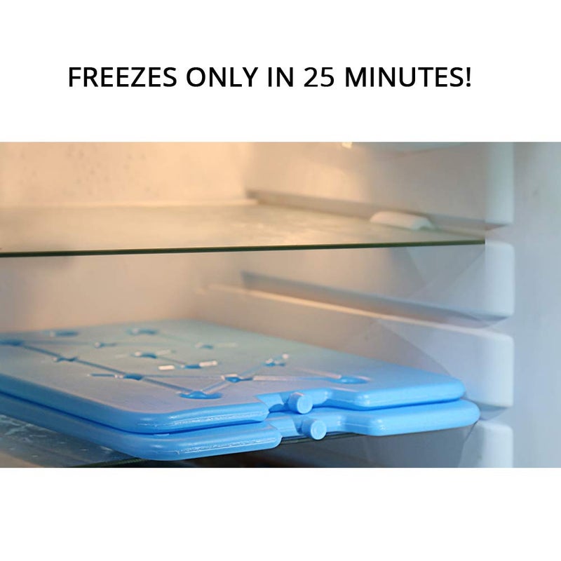 Tapleap Large Ice Packs for Coolers - Freezer Packs for Camping- Long Lasting Reusable Dry Ice Blocks, 13 x 10 x 0.5 inch, Quick Freeze - Set of 2 - Image 5